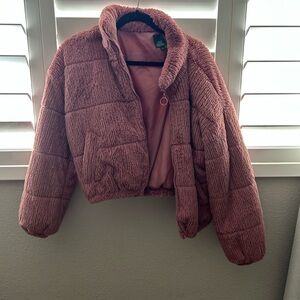 Wild Fable Blush Faux Fur Coat